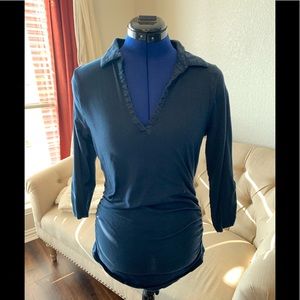 Venus collared v-neck shirt. Super flattering fit!